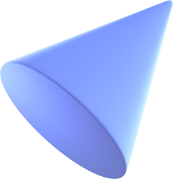 3D School Elements Basic Shape Cone